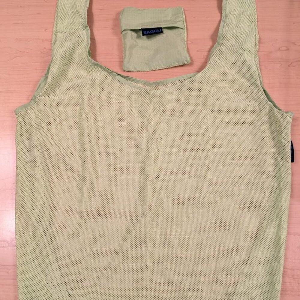 Standard Baggu in Neon Green Mesh